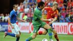 Gianluigi Buffon dispossesses Fernando Torres, Spain v Italy, Euro 2012, Arena Gdansk, June 10, 2012
